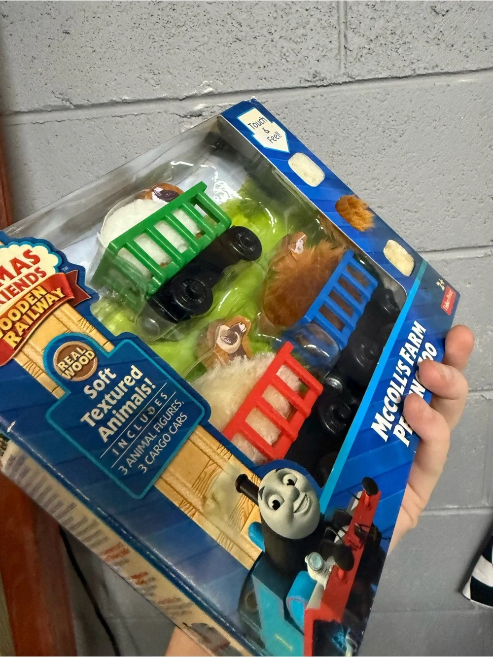 Thomas & Friends Blue Wooden mccolls farm petting zoo Railway Box